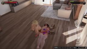 Johnny Walker Black VS Booty (Naked Fighter 3D)