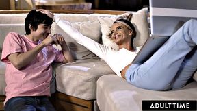 ADULT TIME - MILF Pristine Edge Stays Up All Night By Stepson's Desire To Fuck - GERMAN SUBTITLES