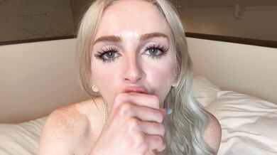 Remi Reagan POV Pure teen dildo hog slurping until her bald pussy gushes cum
