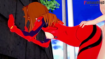 Asuka Langley Soryu fucking in the town POV and normal | Neo Genesis Evangelion | Premium