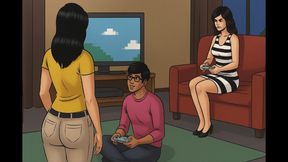 Indian stepsister tight pussy fucked by stepfather with condom