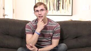 Twinks' Interview Turns Sexual With Huge Load" or "Interrogation Room Erotic Encounters", both can work depending on if you want to focus more on eroticism/interviews or pornographic content