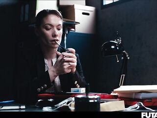 Lalin girl Prison Screwed by Smokin' Tranny Officer - Agatha Vega Sucking Shemale hentai Dong