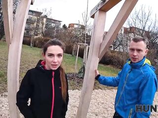 HUNT4K. Sakura Hell screws a stranger in a car in front of her boyfriend