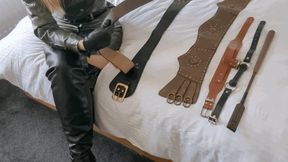 WIDE LEATHER BELT FETISH (1080P)