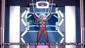 Sex Machine Destroys Bound Femboy Yuri Squirt Gush Hell