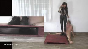 Mistress Cleo's party in slave's balls! A picture in a picture mp4