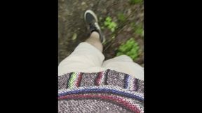 Stoner Stud with Lil' Penis Peeing Outdoors [POINT OF VIEW]