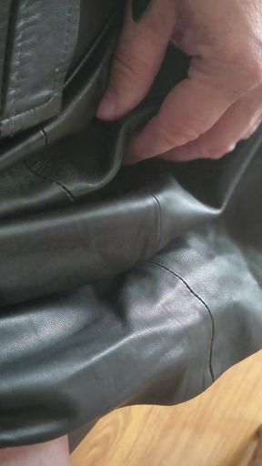 Edging in a Leather Skirt