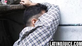 Hairy Latino stud bred and glazed for dinero