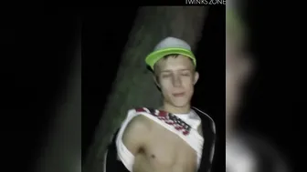 Twink Corey Law Gets a Handjob in the Dark Forest