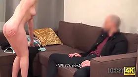 Debt4k. pretty maria whirlwind lassie tempts loan agent for crazy porn to close her debt
