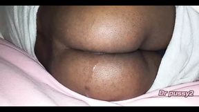 Dr Pussy2 - Married Ebony Has Her Ass Full of Semen for the Cuckold to See