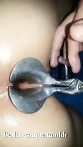 Pissing in open butt for the first time