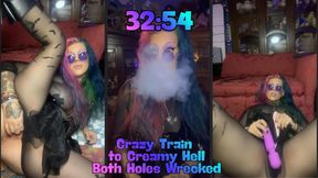 32:54:- 🔥Crazy Train to Creamy Hell-Both Holes Wrecked! 🚂🥴