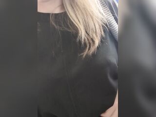 Teacher flashes and rubs nipp in the classroom