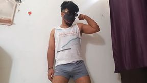 Desi Tamil Boy Showing Cock and Cumshot Video