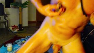Loganhuge - Hard-on flopping Prick flopper! Fingerblasting my h0le! Pulling my plums and pecker!