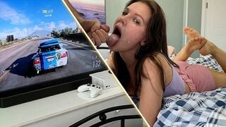 Im May Bee - May Bee's Surprise Deepthroat: Xbox g to Cum-Faced Face-Fuck