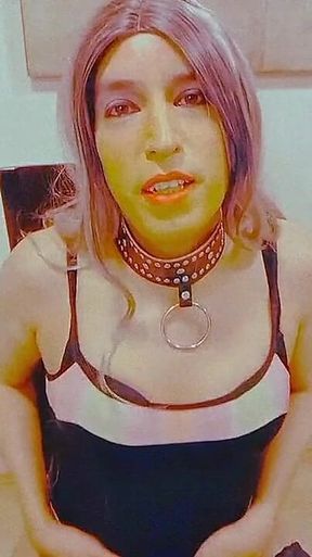 Sissy Crossdresser Touching Herself