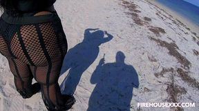 firehousexxx bts shoot with juicy tee beach suck preview