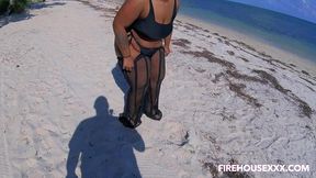 firehousexxx bts shoot with juicy tee beach suck preview