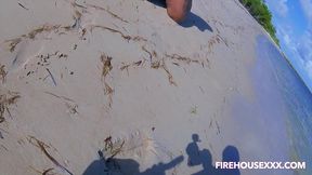 firehousexxx bts shoot with juicy tee beach suck preview