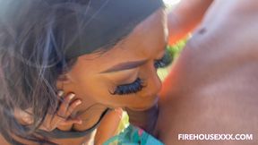 firehousexxx bts shoot with juicy tee beach suck preview