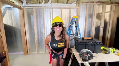 Latina milf gets hammered by construction toy solo