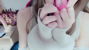 Sissy Gives Oral jobs and Gulps three Jism Explosions【femboy crossdresser 女装 男の娘】