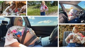 Full and bloated after the restaurant (Custom video - Weight gain clip) WMV N