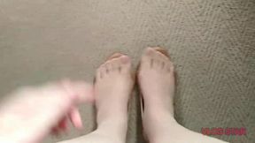 Flirty shoeplay with a kinky twist