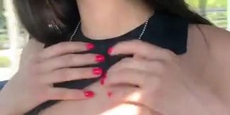 Skinny Latina teen Eliza Ibarra gets big cock in POV