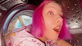 Vasya Sylvia - Stepsister Got Stuck In The Washing Machine And Got Fucked