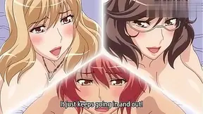 Voluptuous Hentai Milf Seduces Stepbrothers in Sultry Group Tryst