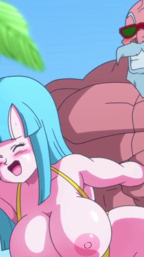 Kame Paradise Multiversex 2 - Roshi Fucking Maron Krillin's Bride   Clip 1