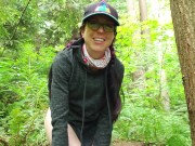 Nerdy Faery Does a Standing Piss