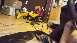 Fucked by big black cock while i suck Husbands cock as he films