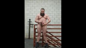 Stroking off in the stairwell of a parking garage until I jism! Ugh I'm always so wild!!!