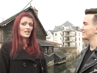 ”Tatted Amateur Ginger Goes On XXX Date”