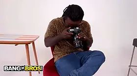 Bangbros - Anna De Ville gets naughty on set and takes freddy’s rod for a horny studio venture