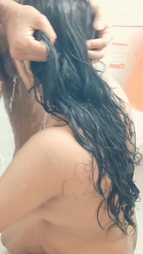 Stunning moment from &quot;&quot;StepBrother and stepsister taking a bath&quot;sexy Indian girl&quot;