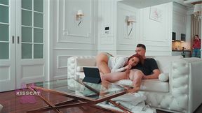 oops... cum inside wife s step sister!? husband fucks two step sis in share bed - audrey reid x mrcat