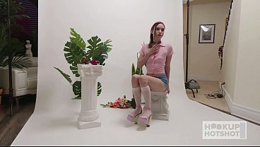 BTS - 90-Pound Slut Amber Angel Is Horny For Bryan Gozzling'_s Sloppy Sex!