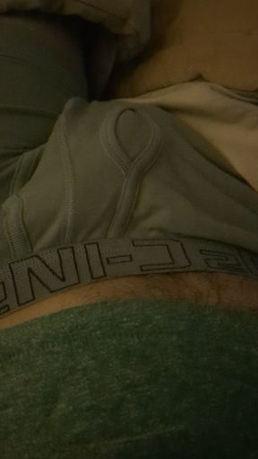 Humping and rubbing against my undies until I cum hands free