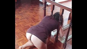 My Young housewife StepMom Stuck and was Fucked