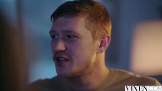 VIXEN Curvy Blonde Vic makes an give Oliver can't resist