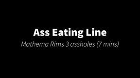 Ass Eating Line & Double HJ: F eat MFM