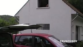 175 bisex party in the car outdoor with arab straight fucking gay