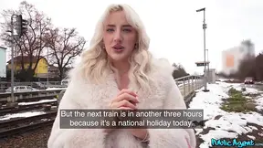 British college blonde gets fucked in public agent POV